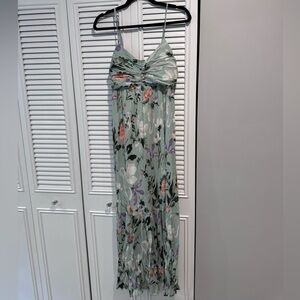 Abercrombie Ruched Crinkled Maxi Dress